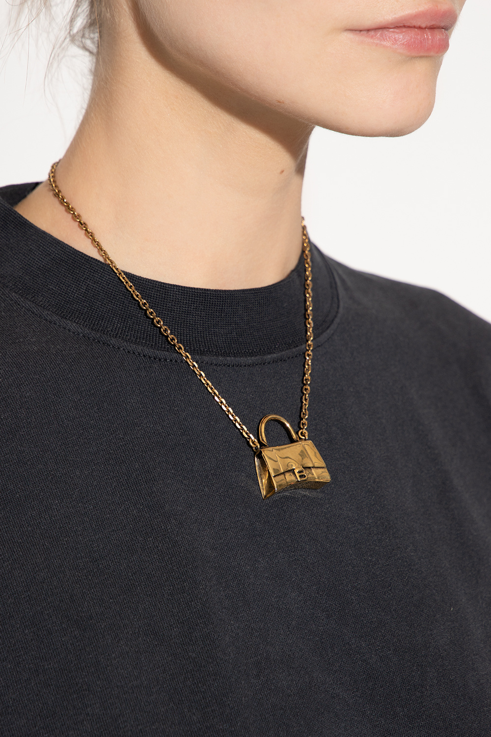 Balenciaga store locket necklace